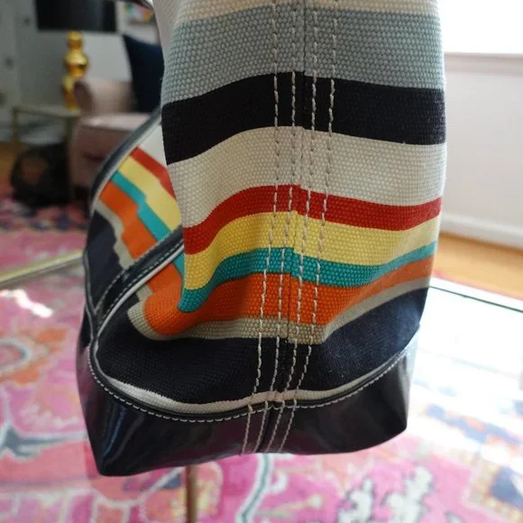 Lands' End Multicolor Striped Tote Bag - Picture 7 of 16